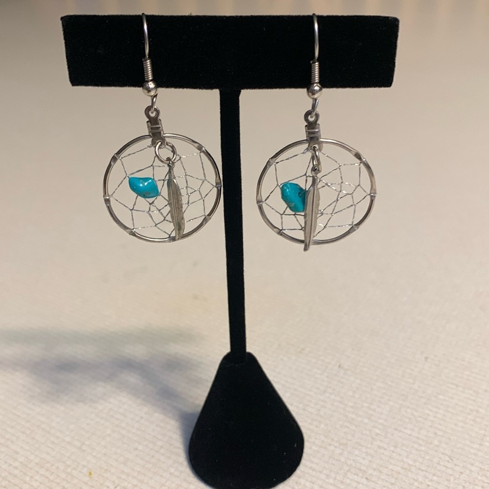 - Dreamcatcher Pierced Earrings